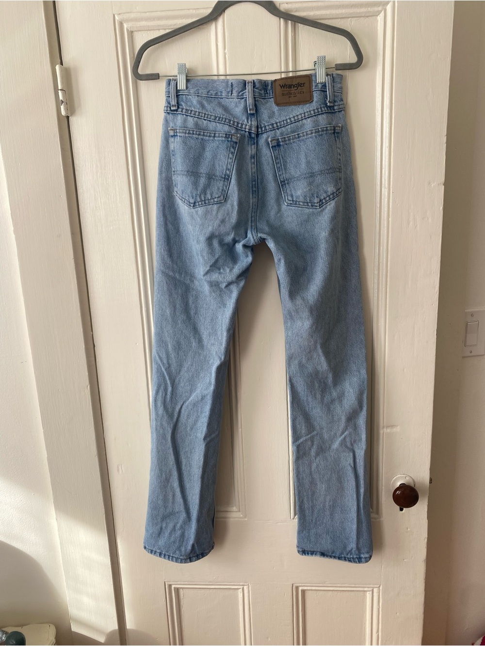 Wrangler Light Blue Straight Leg Jeans - Picture 3 of 4